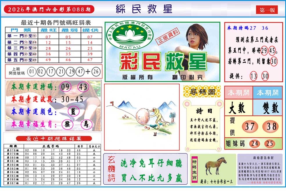 088期彩民救星A[图]